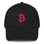 Bitcoin B (Magenta Embroidery) Dad Hat