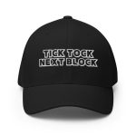 Tick Tock Next Block Bitcoin Flexfit Hat
