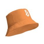 Simple B Orange Bitcoin Reversible Bucket Hat