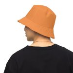 Simple B Orange Bitcoin Reversible Bucket Hat - Image 10