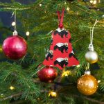 Bitcoin Is For The Honey Badgers Red Wooden Ornament - Image 2
