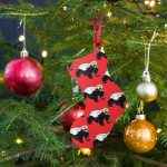 Bitcoin Is For The Honey Badgers Red Wooden Ornament - Image 5