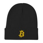 Simply Bitcoin Gold Embroidered Beanie