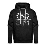 Infinity Divided By 21 Million Bitcoin (White Dotted) Hoodie Sweatshirt - Image 2