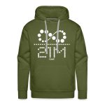Infinity Divided By 21 Million Bitcoin (White Dotted) Hoodie Sweatshirt - Image 3