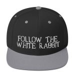 Follow The White Rabbit Bitcoin Snapback Hat