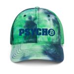 Bitcoin Psycho (Blue Embroidery) Tie Dye Hat - Image 2