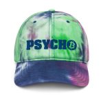 Bitcoin Psycho (Blue Embroidery) Tie Dye Hat - Image 3