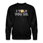 I Told You So Bitcoin Crewneck Sweatshirt