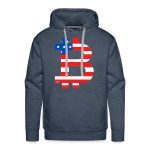 American Flag Bitcoin B Hoodie Sweatshirt - Image 2