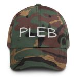 Pleb (White Embroidery) Bitcoin Dad Hat - Image 6