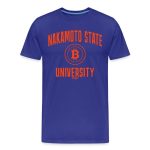 Nakamoto State University (Orange) Bitcoin T-Shirt