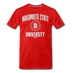 Nakamoto State University (White) Bitcoin T-Shirt