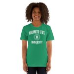 Nakamoto State University (White) Bitcoin T-Shirt - Image 11
