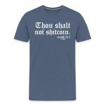 Thou Shalt Not Shitcoin (White Lettering) Bitcoin T-Shirt - Image 2