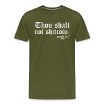 Thou Shalt Not Shitcoin (White Lettering) Bitcoin T-Shirt - Image 3