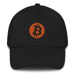 Circle Bitcoin Logo (Orange Embroidery) Dad Hat - Image 2