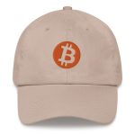 Circle Bitcoin Logo (Orange Embroidery) Dad Hat - Image 4