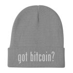 Got Bitcoin? Embroidered Beanie - Image 4