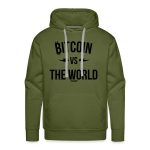 Bitcoin VS The World (Black Graphic) Hoodie Sweatshirt - Image 2