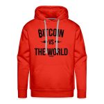Bitcoin VS The World (Black Graphic) Hoodie Sweatshirt - Image 4