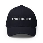 End The Fed (White Embroidery) Bitcoin Flexfit Hat - Image 5