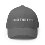 End The Fed (White Embroidery) Bitcoin Flexfit Hat - Image 9