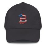 American Flag Bitcoin B Dad Hat - Image 4