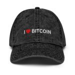 I Love Bitcoin Vintage Hat