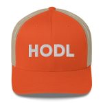 HODL Bitcoin (White Embroidery) Trucker Hat - Image 3