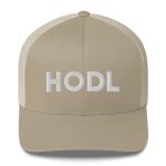 HODL Bitcoin (White Embroidery) Trucker Hat - Image 5
