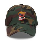 Orange American Man Bitcoin Dad Hat - Image 5