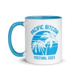 Pacific Bitcoin Festival 2023 White Coffee Mug - Image 2
