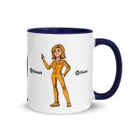 Swan Cartoon Bitcoin Coffee Mug