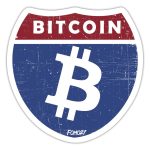 Highway Bitcoin Sticker