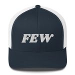 Few Bold (White Embroidery) Bitcoin Trucker Hat - Image 3