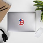 American Flag Bitcoin B Sticker - Image 3