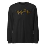 My Heart Beats Bitcoin Long Sleeve T-Shirt - Image 3