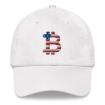 American Flag Bitcoin B Dad Hat