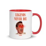 Legends Never Die Bitcoin White Coffee Mug