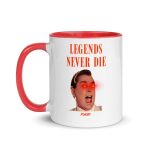 Legends Never Die Bitcoin White Coffee Mug - Image 4