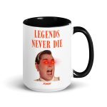 Legends Never Die Bitcoin White Coffee Mug - Image 7