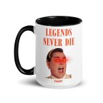 Legends Never Die Bitcoin White Coffee Mug - Image 8