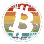 Retro Bitcoin Sticker