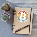 Retro Bitcoin Sticker - Image 2