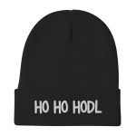 Ho Ho HODL Bitcoin Embroidered Beanie - Image 2