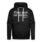 Thou Shalt Not Shitcoin (White Lettering) Bitcoin Hoodie Sweatshirt