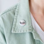 Satoshi For President 2024 (Black Lettering) Bitcoin Buttons small 1'' (5-pack) - Image 2