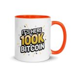 It's Here 100K Bitcoin Coffee Mug - Image 8
