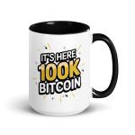 It's Here 100K Bitcoin Coffee Mug - Image 11